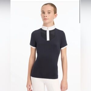 LeMieux young Rider Belle Show Shirt Navy